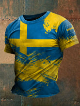 Bedrucktes T-Shirt für Männer in Schweden zartstils